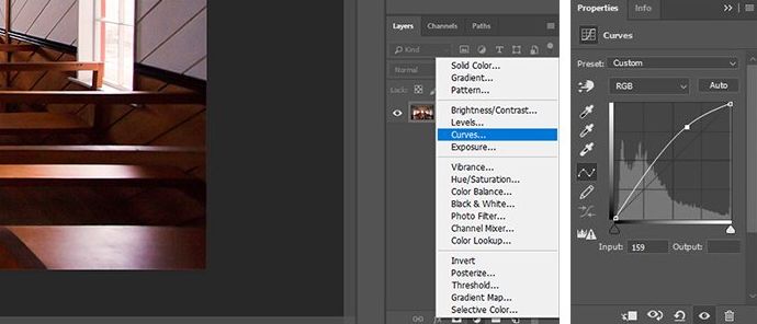 Una captura de pantalla que muestra cómo usar los ajustes tonales básicos en Photoshop - Uso de tonalidades en fotografía